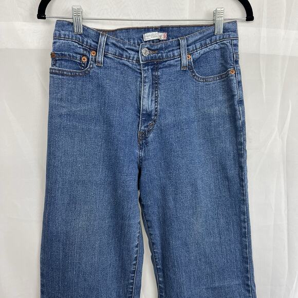 Levi's 512 Perfectly Slimming hi rise western straight leg jean 10m boho 90s - Picture 4 of 8